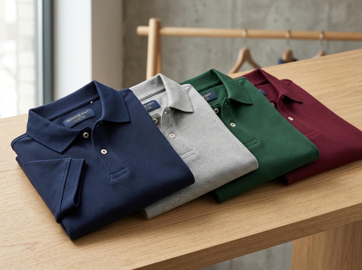 UnderHood custom classic pique polo shirts with ribbed collar